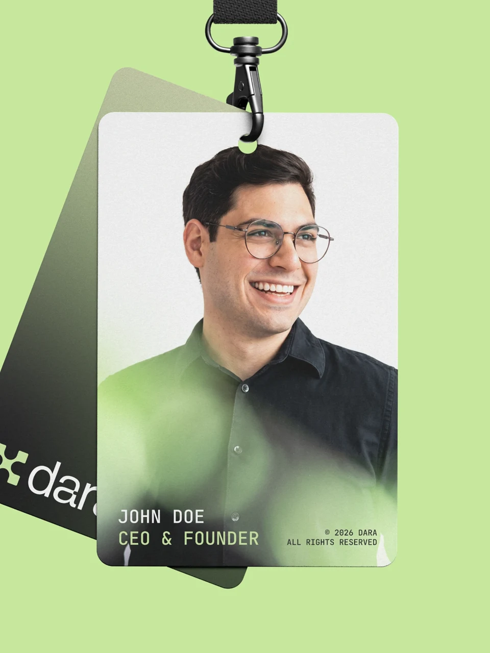 Dara brand application: Badge