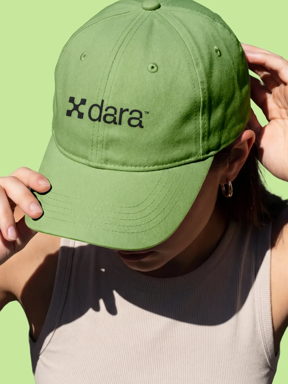 Dara brand application: Cap